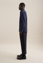 Non-iron Twill Business Shirt in X-Slim with Kent-Collar in Dark Blue |  Seidensticker Onlineshop