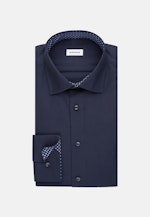 Non-iron Twill Business Shirt in X-Slim with Kent-Collar in Dark Blue |  Seidensticker Onlineshop