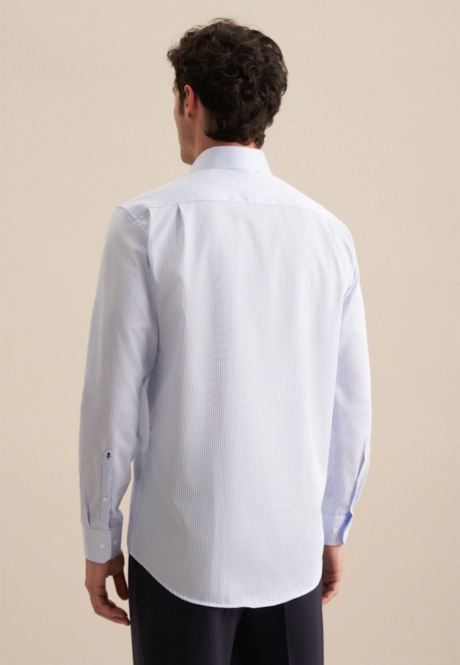 Easy-iron Satin Business Shirt in Regular with Kent-Collar in Light Blue | Seidensticker online shop