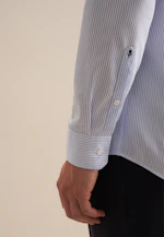 Regular Business Hemd Gestreift in Mittelblau |  Seidensticker Onlineshop
