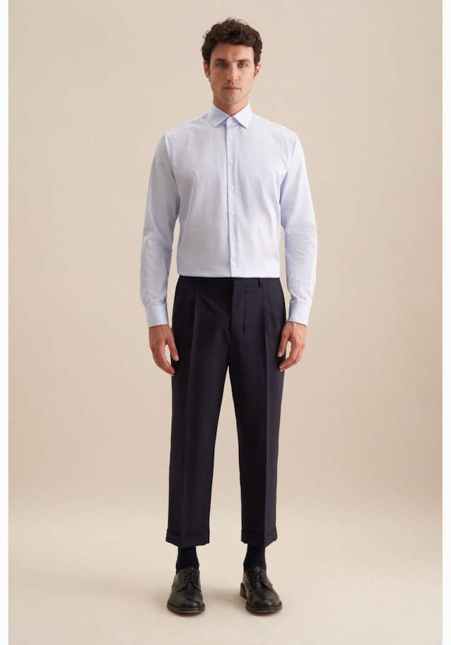 Regular Chemise d'affaires Rayures in Bleu Moyen | Seidensticker Onlineshop