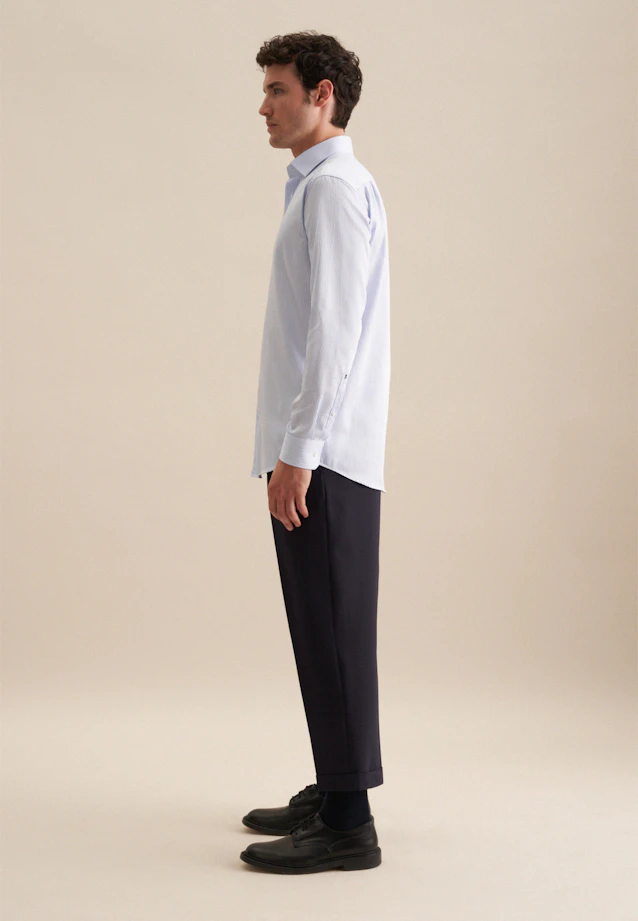Regular Business shirt Stripes in Light Blue |  Seidensticker Onlineshop