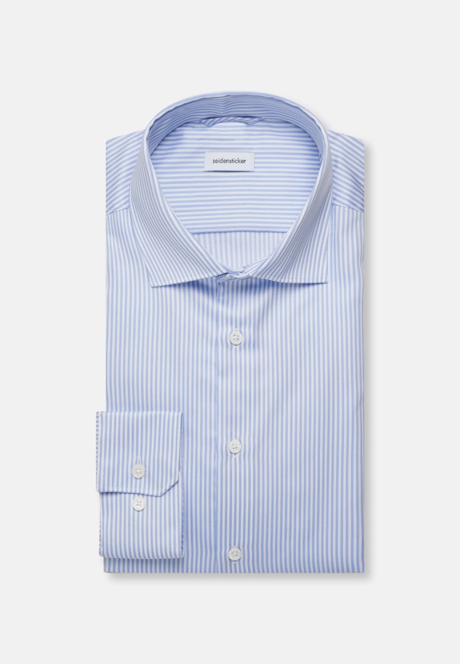 Regular Chemise d'affaires Rayures dans Bleu Moyen | Boutique en ligne Seidensticker