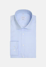 Regular Business Hemd Gestreift in Mittelblau |  Seidensticker Onlineshop