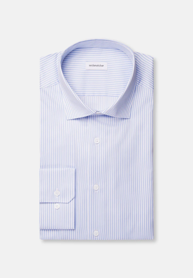 Regular Business shirt Stripes in Light Blue | Seidensticker online shop