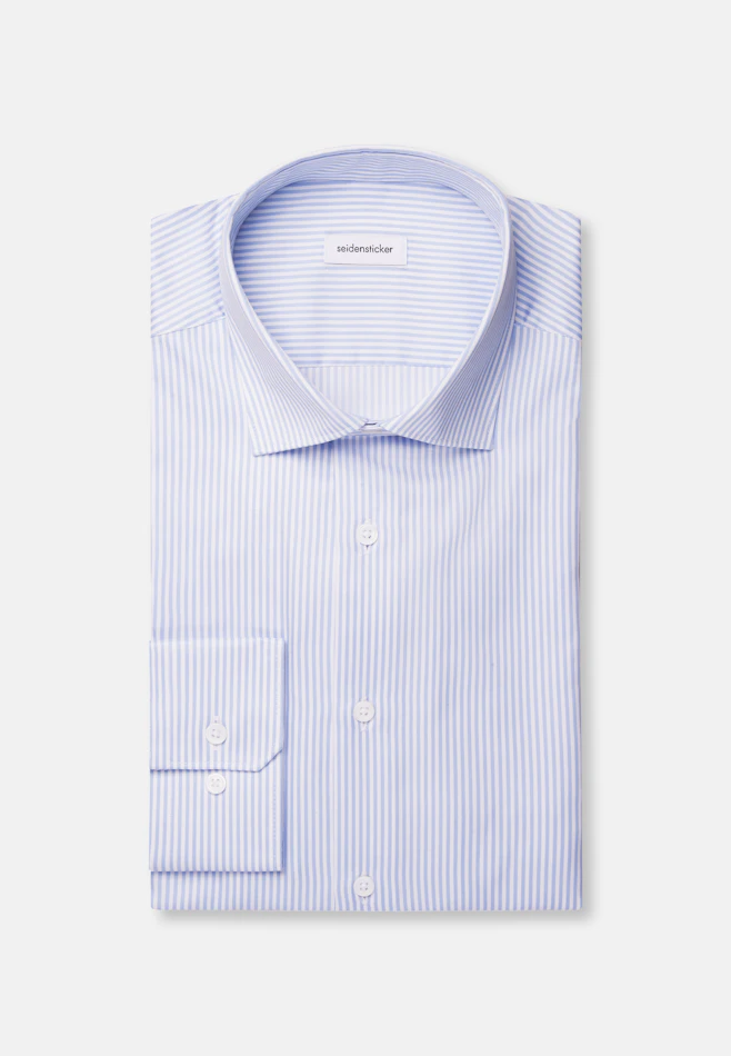 Regular Business shirt Stripes in Light Blue | Seidensticker online shop