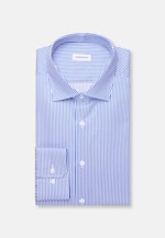 Regular Business Hemd Gestreift in Mittelblau |  Seidensticker Onlineshop