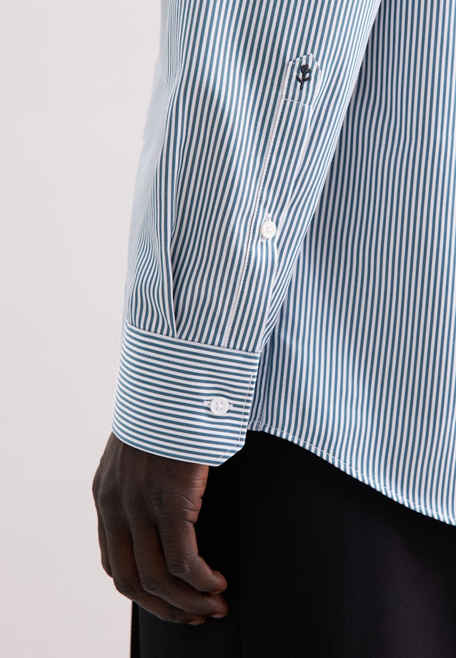 Regular Business Hemd Gestreift in Grün |  Seidensticker Onlineshop