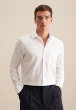 Non-iron Structure Business Shirt in Regular with Kent-Collar in White |  Seidensticker Onlineshop