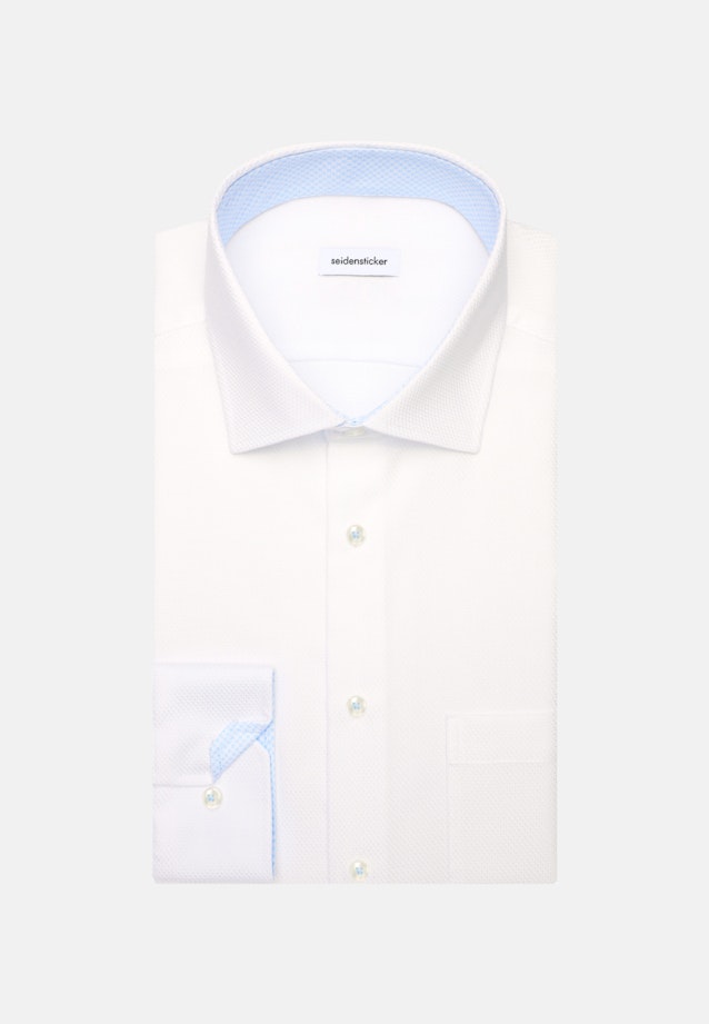 Non-iron Structure Business Shirt in Regular with Kent-Collar in White |  Seidensticker Onlineshop