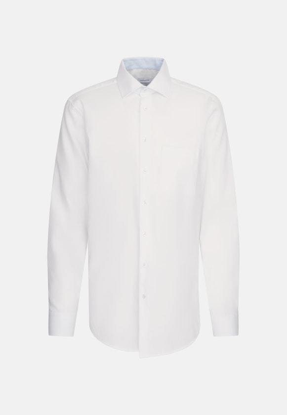 Non-iron Structure Business Shirt in Regular with Kent-Collar in White |  Seidensticker Onlineshop