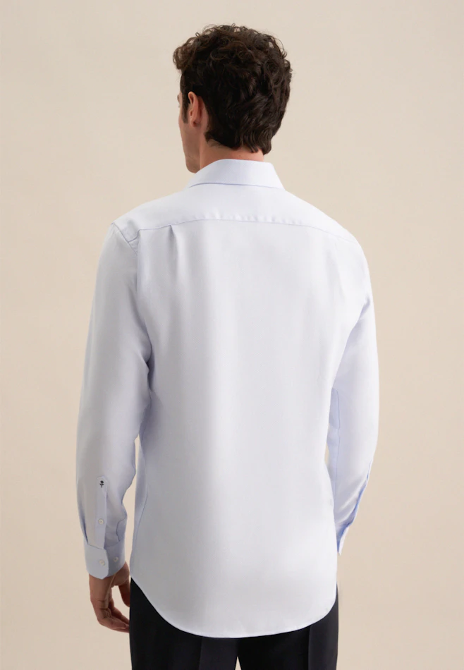 Regular Business Hemd Kleinmuster in Hellblau | Seidensticker Onlineshop