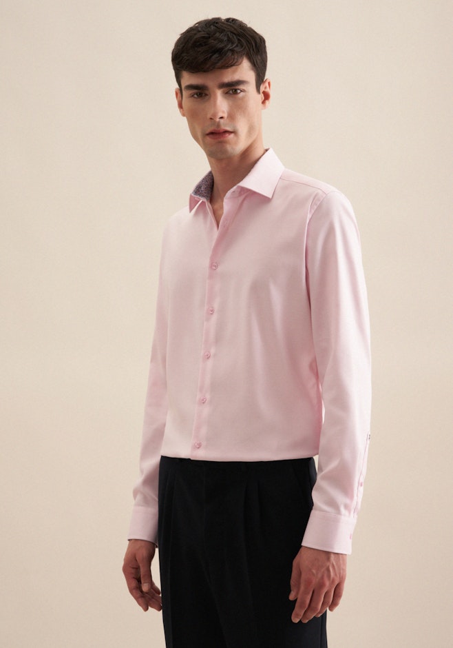 Slim Business Hemd Uni in Rosa/Pink | Seidensticker Onlineshop