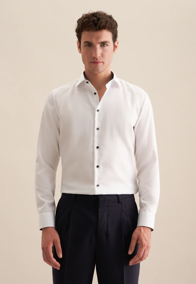 Slim Business shirt Uni in White | Seidensticker online shop