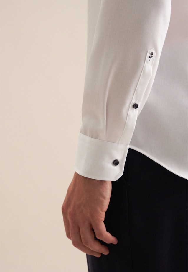 Slim Business shirt Uni in White |  Seidensticker Onlineshop
