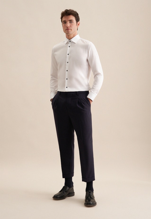 Slim Business shirt Uni in White |  Seidensticker Onlineshop