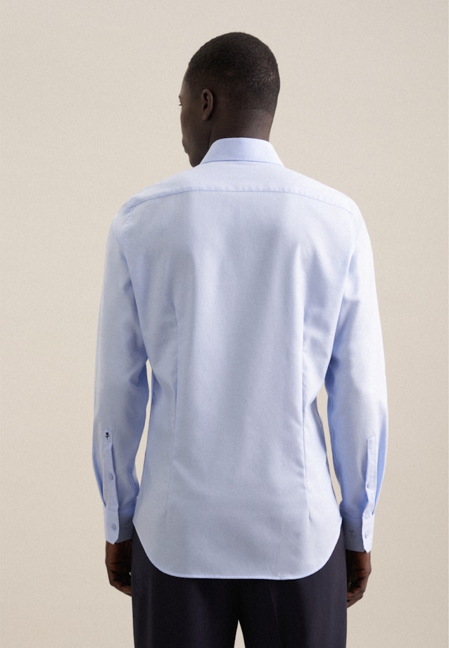 Non-iron Twill Business Shirt in Slim with Kent-Collar in Light Blue |  Seidensticker Onlineshop