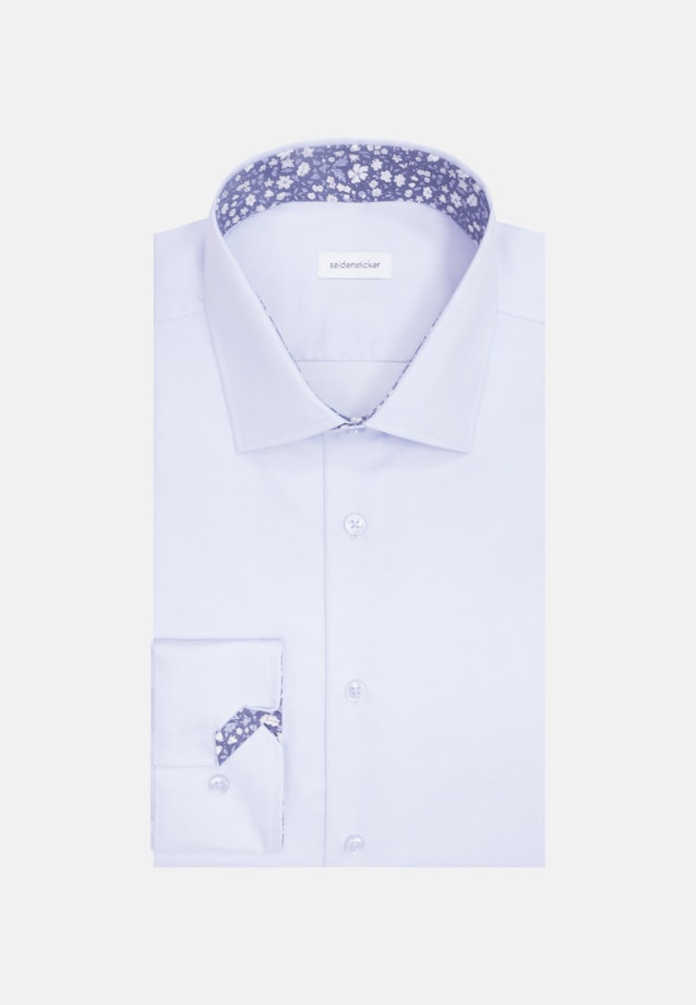 Non-iron Twill Business Shirt in Slim with Kent-Collar in Light Blue |  Seidensticker Onlineshop