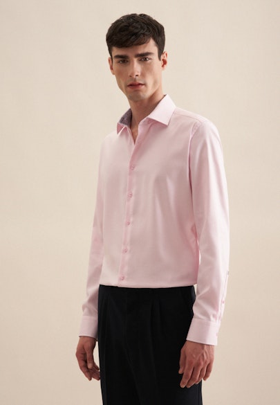 Shaped Business Hemd Uni in Rosa/Pink |  Seidensticker Onlineshop