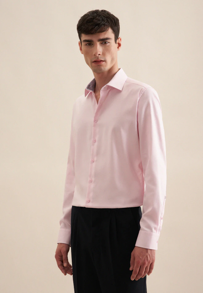 Shaped Chemise d'affaires Uni dans Rose Fuchsia | Boutique en ligne Seidensticker