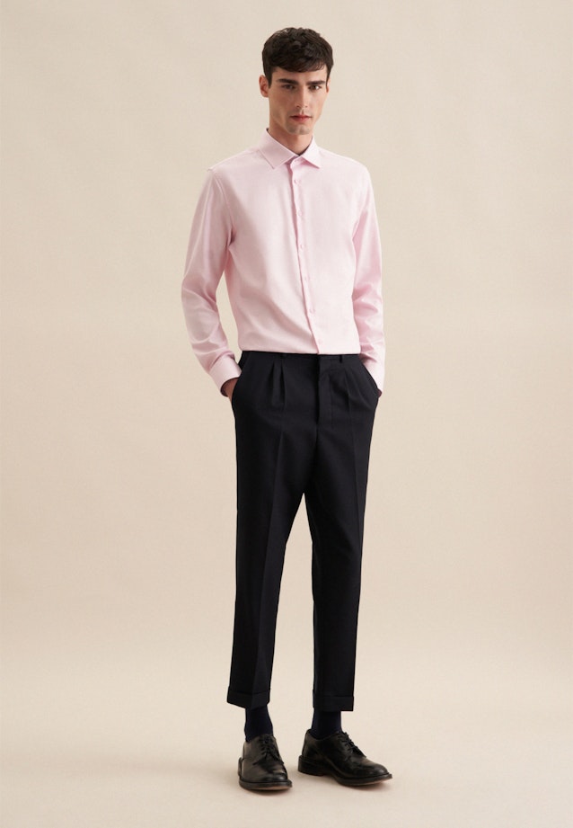 Shaped Business shirt Uni in Pink |  Seidensticker Onlineshop