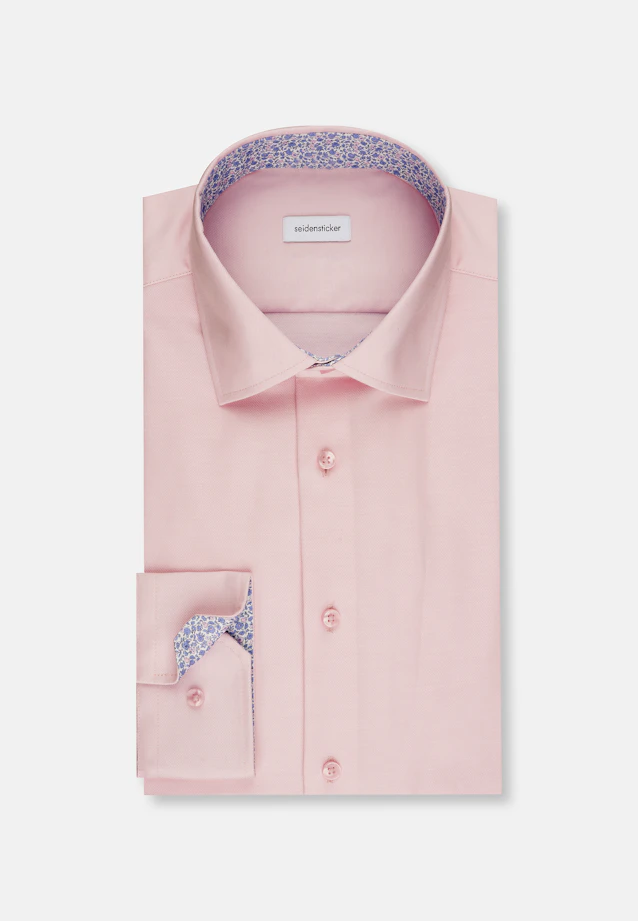 Shaped Business Hemd Uni in Rosa/Pink |  Seidensticker Onlineshop