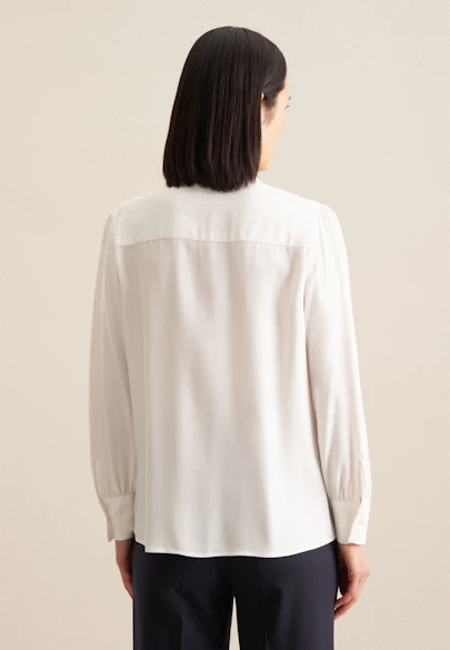 Chemisier chemise Uni in Blanc |  Seidensticker Onlineshop