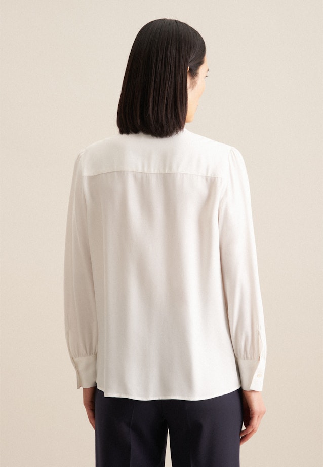 Leinwandbindung Shirtblouse in Wit |  Seidensticker Onlineshop