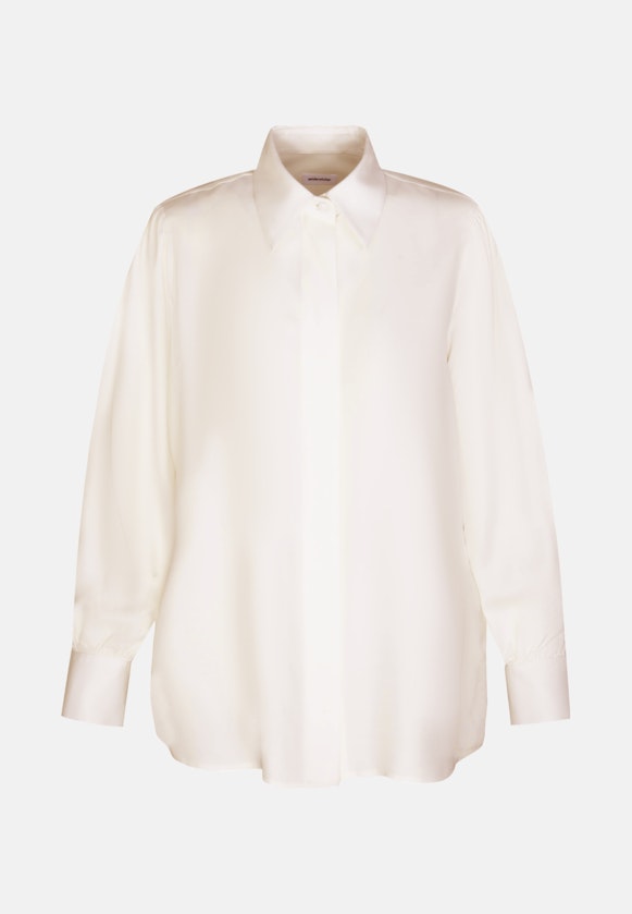 Leinwandbindung Shirtblouse in Wit |  Seidensticker Onlineshop