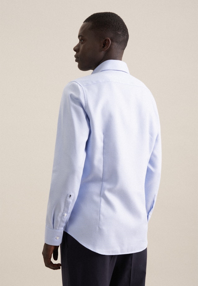 Non-iron Structure Business Shirt in Slim with Kent-Collar in Light Blue |  Seidensticker Onlineshop