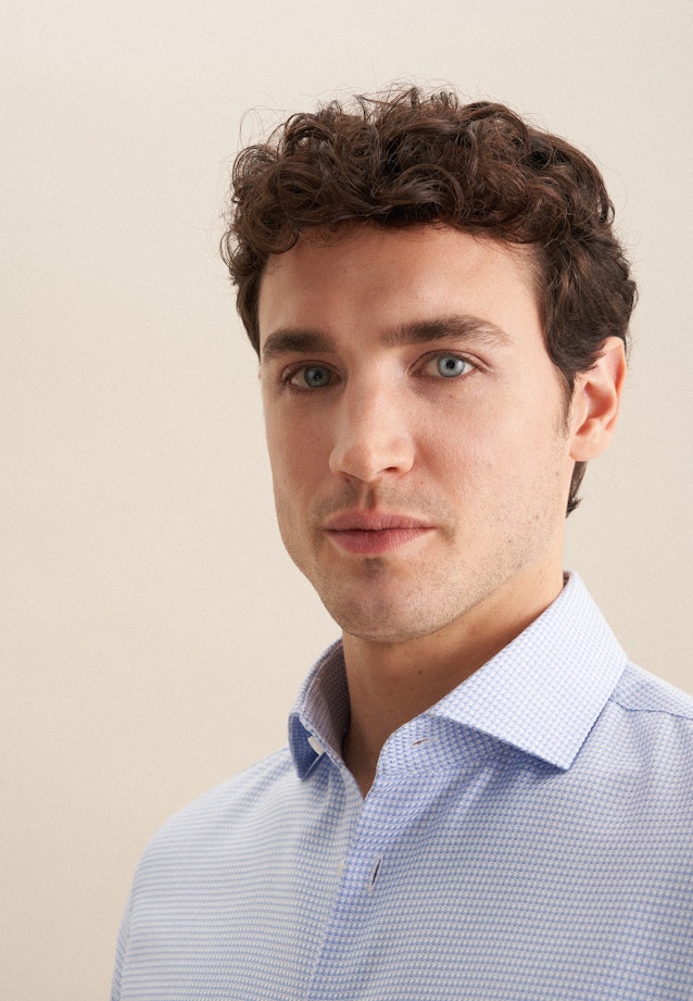 Slim Business Hemd Struktur in Hellblau |  Seidensticker Onlineshop