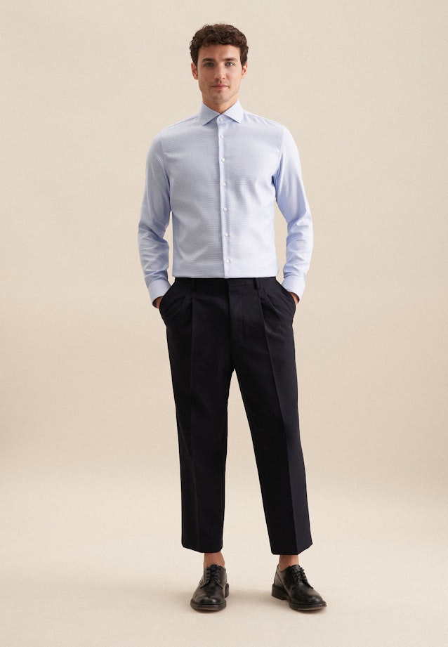 Slim Chemise d'affaires Structure in Bleu Clair |  Seidensticker Onlineshop