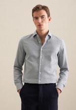 Slim Business Hemd Struktur in Türkis |  Seidensticker Onlineshop