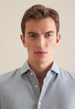 Slim Business Hemd Struktur in Türkis |  Seidensticker Onlineshop