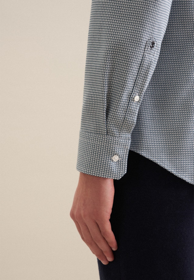 Slim Business Hemd Struktur in Türkis |  Seidensticker Onlineshop