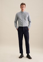 Slim Business Hemd Struktur in Türkis |  Seidensticker Onlineshop