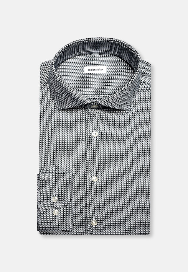 Slim Business Hemd Struktur in Türkis |  Seidensticker Onlineshop