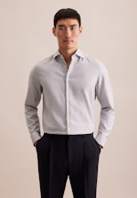 Slim Business Hemd Struktur in Grau |  Seidensticker Onlineshop