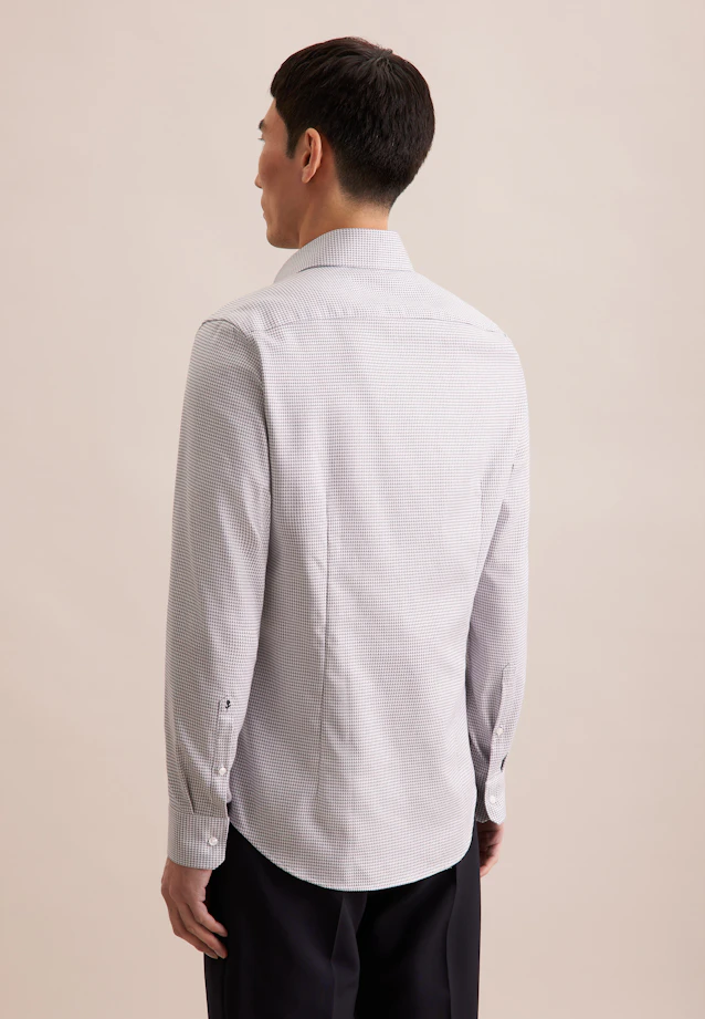 Slim Business Hemd Struktur in Grau |  Seidensticker Onlineshop