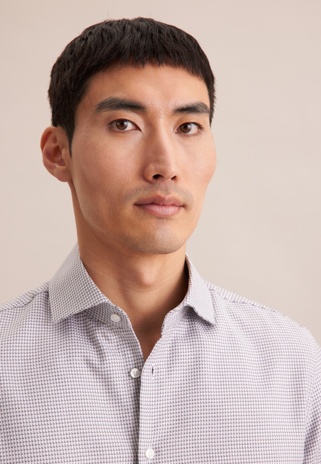 Slim Business shirt Structure in Grey |  Seidensticker Onlineshop