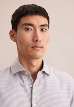 Slim Business Hemd Struktur in Grau |  Seidensticker Onlineshop