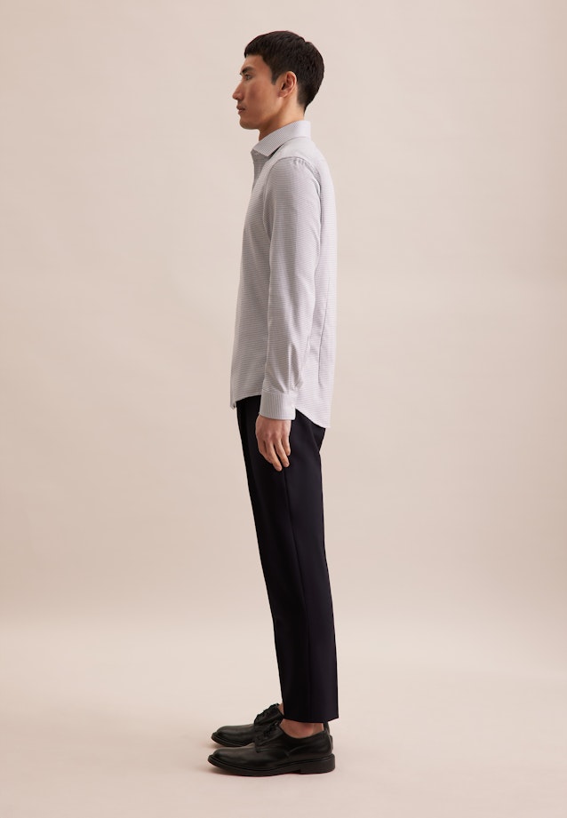 Slim Business shirt Structure in Grey |  Seidensticker Onlineshop