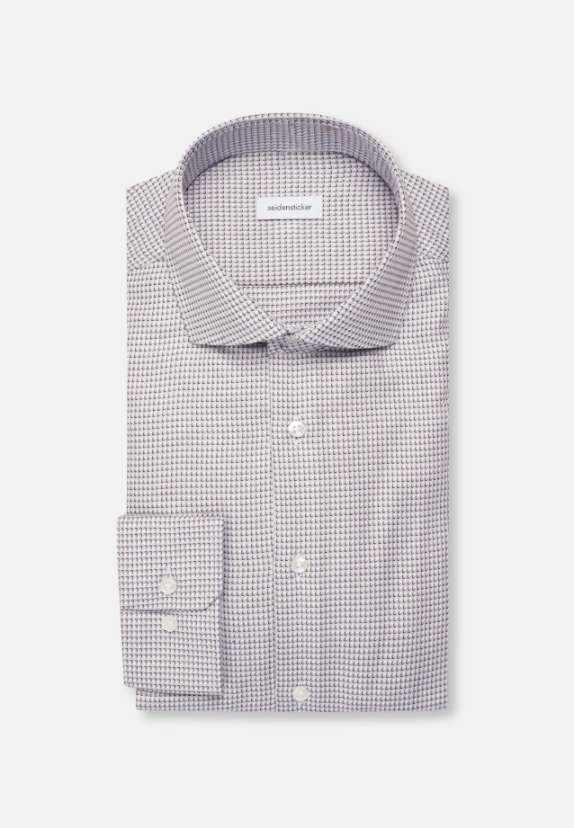 Slim Business Hemd Struktur in Grau |  Seidensticker Onlineshop