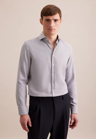Slim Chemise d'affaires Structure in Marron |  Seidensticker Onlineshop
