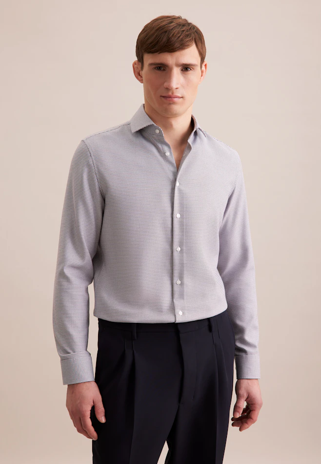 Slim Chemise d'affaires Structure dans Marron | Boutique en ligne Seidensticker