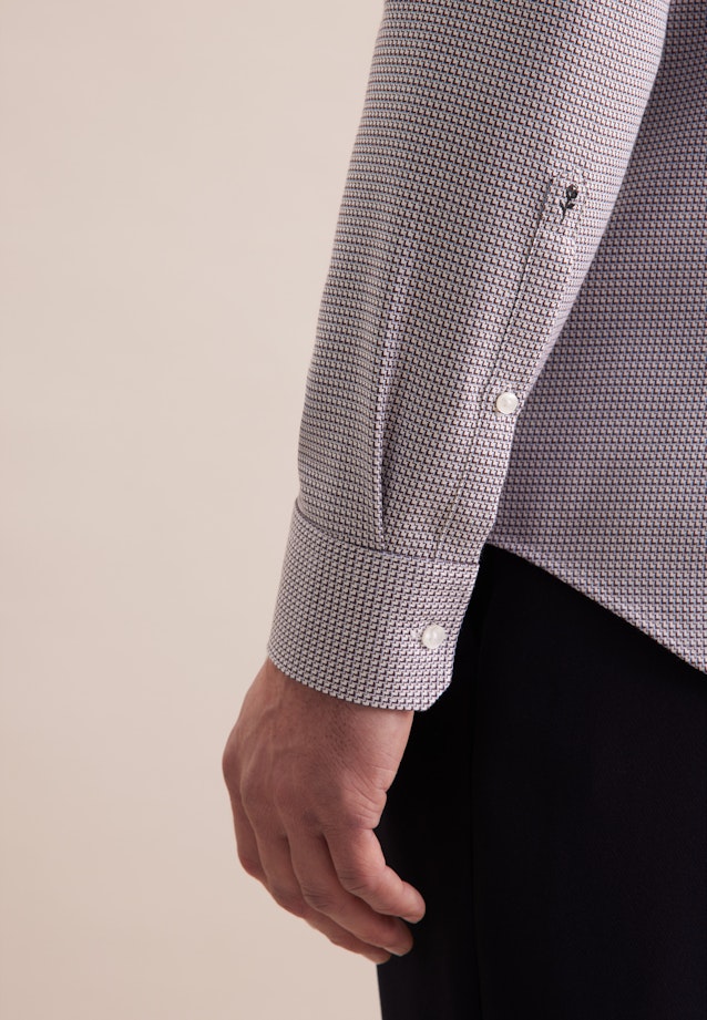 Slim Chemise d'affaires Structure in Marron |  Seidensticker Onlineshop