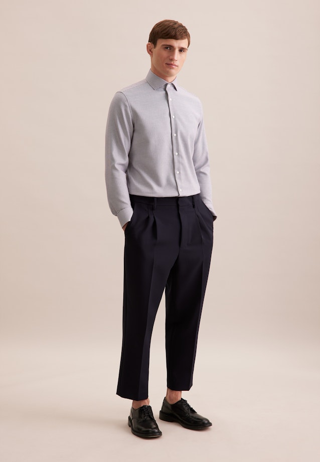 Slim Business Hemd Struktur in Braun |  Seidensticker Onlineshop