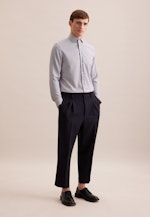 Slim Business Hemd Struktur in Braun |  Seidensticker Onlineshop