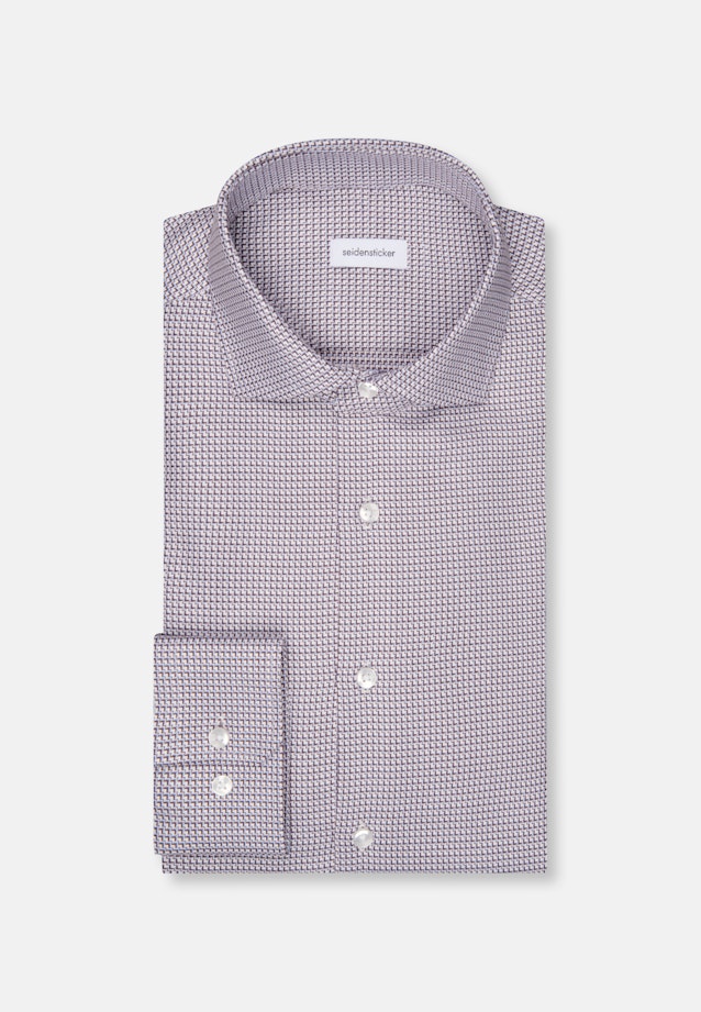 Slim Business Hemd Struktur in Braun |  Seidensticker Onlineshop