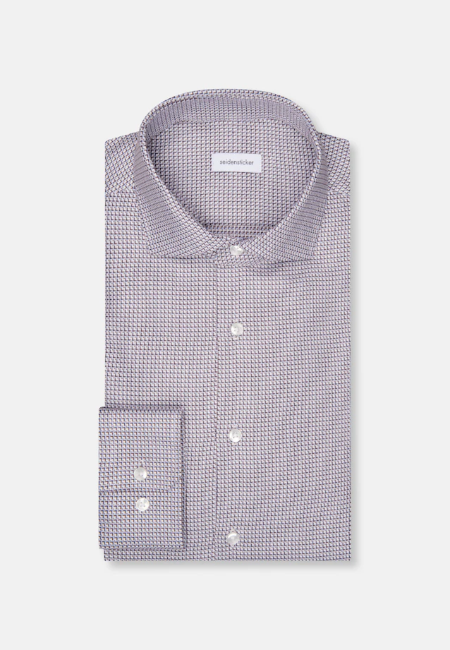 Slim Business Hemd Struktur in Braun |  Seidensticker Onlineshop